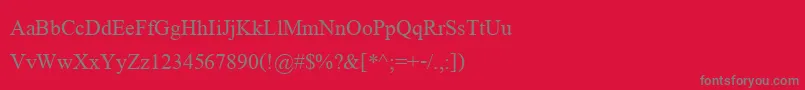 Angsanaupc Font – Gray Fonts on Red Background