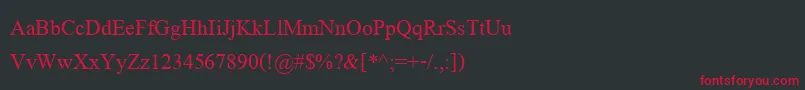 Angsanaupc Font – Red Fonts on Black Background