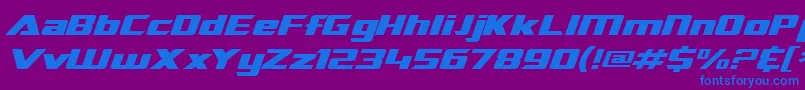 Подробнее о шрифте SF TransRobotics Extended Italic Шрифт SF TransRobotics Extended Italic – синие шрифты на фиолетовом фоне