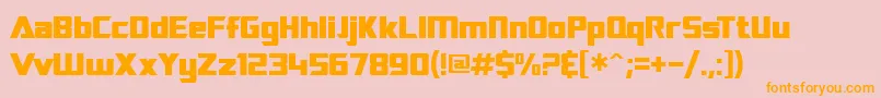 More about SF TransRobotics Font SF TransRobotics Font – Orange Fonts on Pink Background