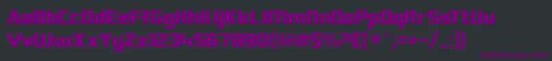 Шрифт SF TransRobotics – фиолетовые шрифты на чёрном фоне