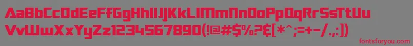 SF TransRobotics Font – Red Fonts on Gray Background