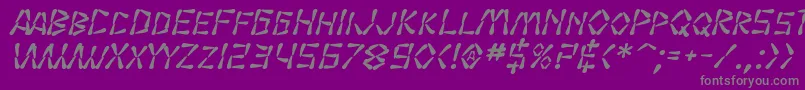 Police SF Wasabi Bold Italic – polices grises sur fond violet