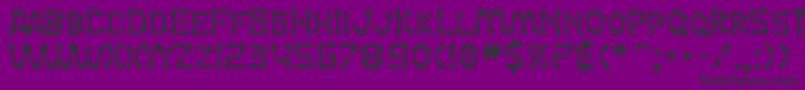 fuente SF Wasabi Bold – Fuentes Negras Sobre Fondo Morado