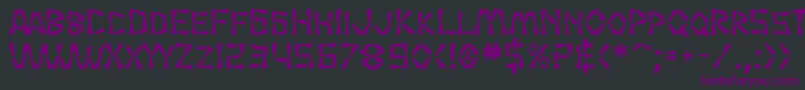 Шрифт SF Wasabi Bold – фиолетовые шрифты на чёрном фоне