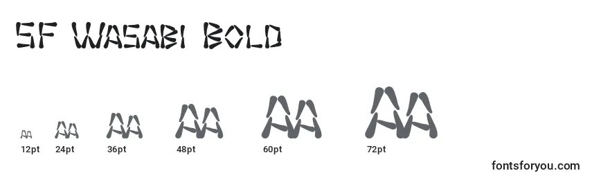 Размеры шрифта SF Wasabi Bold
