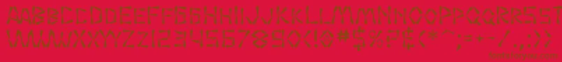 Police SF Wasabi – polices brunes sur fond rouge