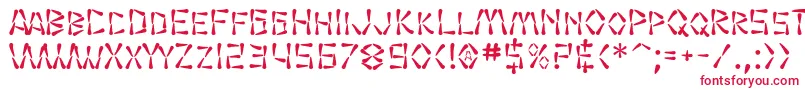 SF Wasabi Font – Red Fonts on White Background