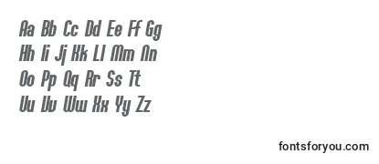 Überblick über die Schriftart SF Willamette Bold Italic