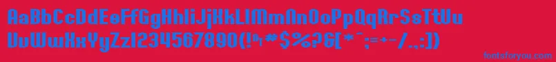 En savoir plus sur la police SF Willamette Extended Bold Police SF Willamette Extended Bold – polices bleues sur fond rouge