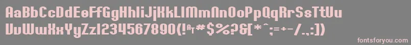 More about SF Willamette Extended Bold Font SF Willamette Extended Bold Font – Pink Fonts on Gray Background