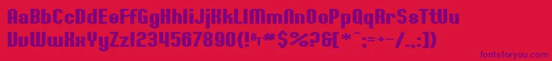 Подробнее о шрифте SF Willamette Extended Bold Шрифт SF Willamette Extended Bold – фиолетовые шрифты на красном фоне