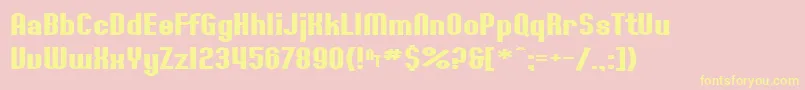 More about SF Willamette Extended Bold Font SF Willamette Extended Bold Font – Yellow Fonts on Pink Background
