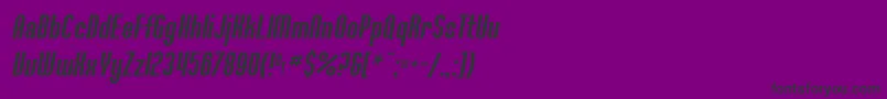 SF Willamette Italic Font – Black Fonts on Purple Background