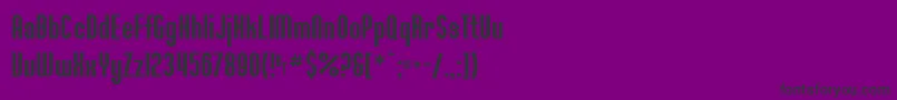 フォントSF Willamette – 紫の背景に黒い文字