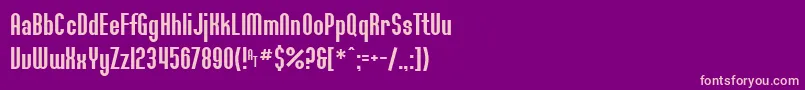 Шрифт SF Willamette – розовые шрифты на фиолетовом фоне