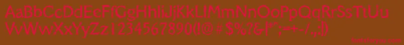 VeracruzrandomRegular Font – Red Fonts on Brown Background
