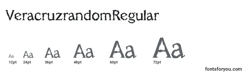 VeracruzrandomRegular Font Sizes
