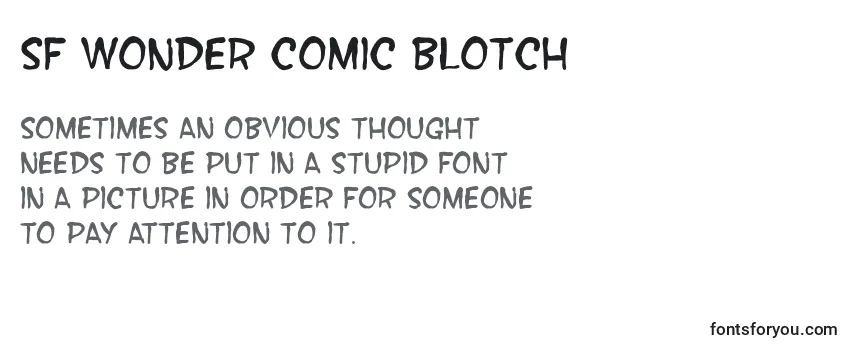 SF Wonder Comic Blotch Font