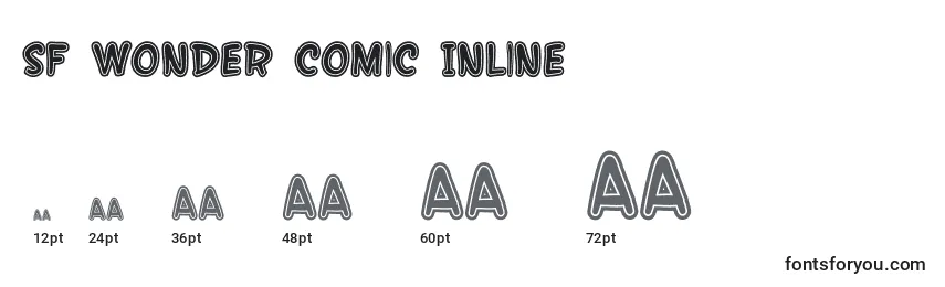 SF Wonder Comic Inline Font Sizes