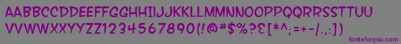 Lisätietoja SF Wonder Comic-fontista SF Wonder Comic-fontti – violetit fontit harmaalla taustalla