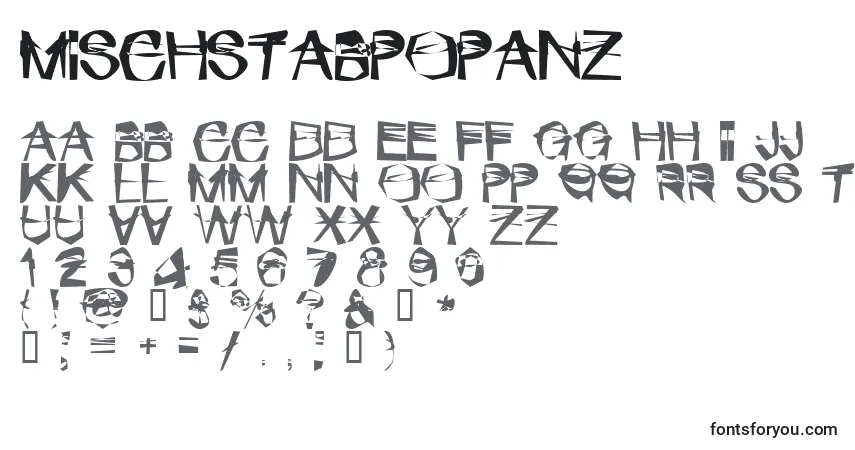 Police MischstabPopanz - Alphabet, Chiffres, Caractères Spéciaux