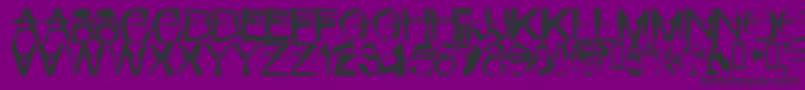 MischstabPopanz Font – Black Fonts on Purple Background