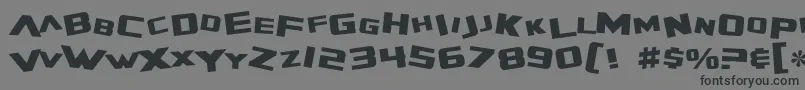 SF Zero Gravity Font – Black Fonts on Gray Background