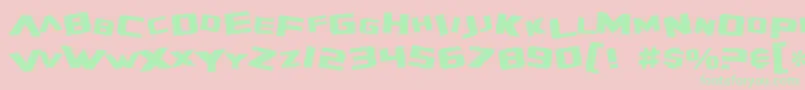 fuente SF Zero Gravity – Fuentes Verdes Sobre Fondo Rosa