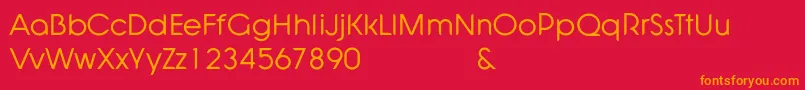 Shadeerah Demo Font – Orange Fonts on Red Background