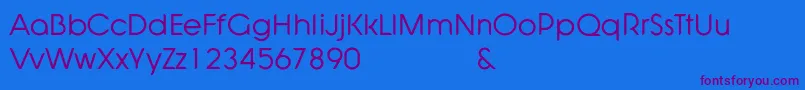Shadeerah Demo Font – Purple Fonts on Blue Background