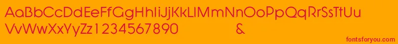 Shadeerah Demo Font – Red Fonts on Orange Background