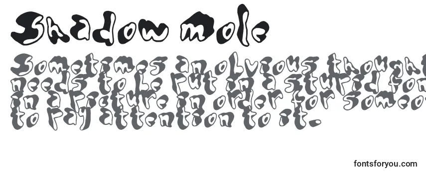 Review of the Shadow Mole Font
