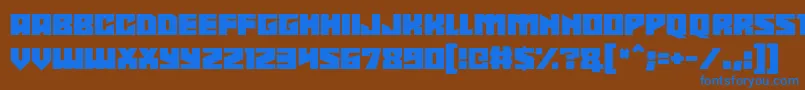 Shadowkingz Font – Blue Fonts on Brown Background