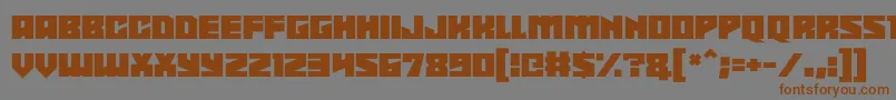Шрифт Shadowkingz – коричневые шрифты на сером фоне