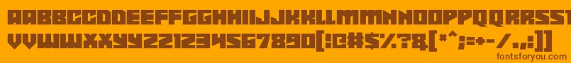 Shadowkingz Font – Brown Fonts on Orange Background