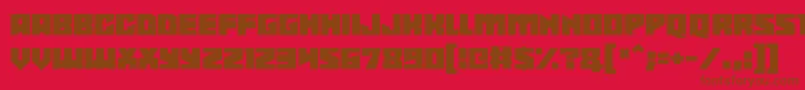 Shadowkingz Font – Brown Fonts on Red Background