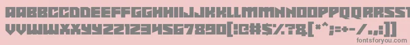 Fonte Shadowkingz – fontes cinzas em um fundo rosa