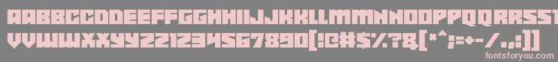 フォントShadowkingz – 灰色の背景にピンクのフォント