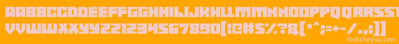 Shadowkingz Font – Pink Fonts on Orange Background