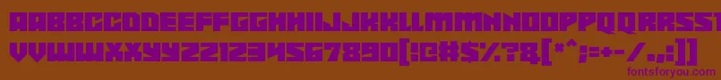 Shadowkingz Font – Purple Fonts on Brown Background