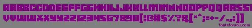Шрифт Shadowkingz – фиолетовые шрифты на сером фоне