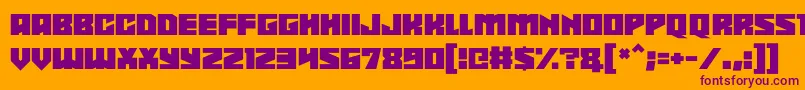 Shadowkingz Font – Purple Fonts on Orange Background