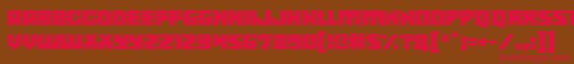 Shadowkingz Font – Red Fonts on Brown Background