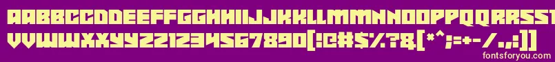 Shadowkingz Font – Yellow Fonts on Purple Background