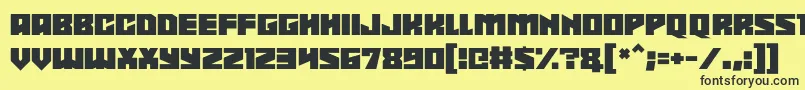 Shadowkingz Font – Black Fonts on Yellow Background