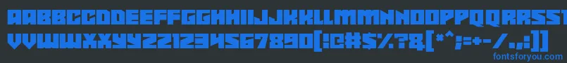 Shadowkingz Font – Blue Fonts on Black Background