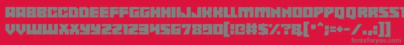 Shadowkingz Font – Gray Fonts on Red Background