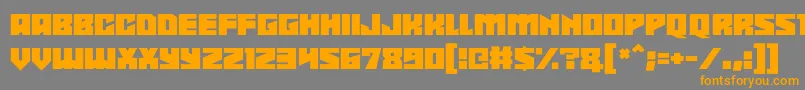 Shadowkingz Font – Orange Fonts on Gray Background