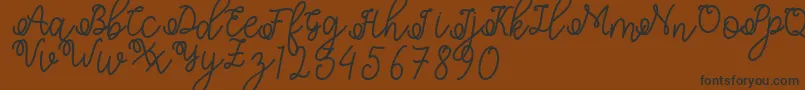 Shafiyyah Font – Black Fonts on Brown Background